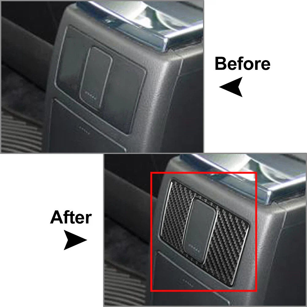 Rear Power Outlet Panel Cover for Volkswagen Passat B5 (2001-2005) Black