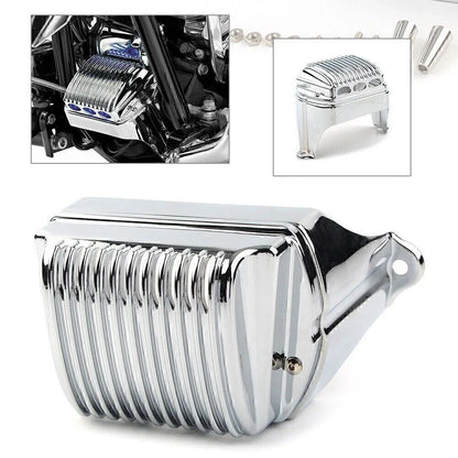 Front Voltage Regulator Cover Accent for Harley Bagger FLH 1997-2011 Chrome