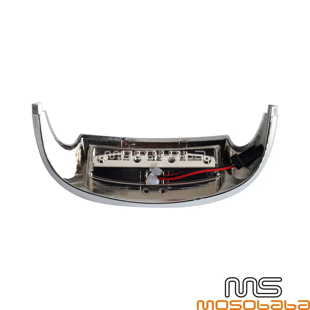 Chrome & Yellow LED Front Fender Tip Light for Harley Electra Glide (2000-2009)
