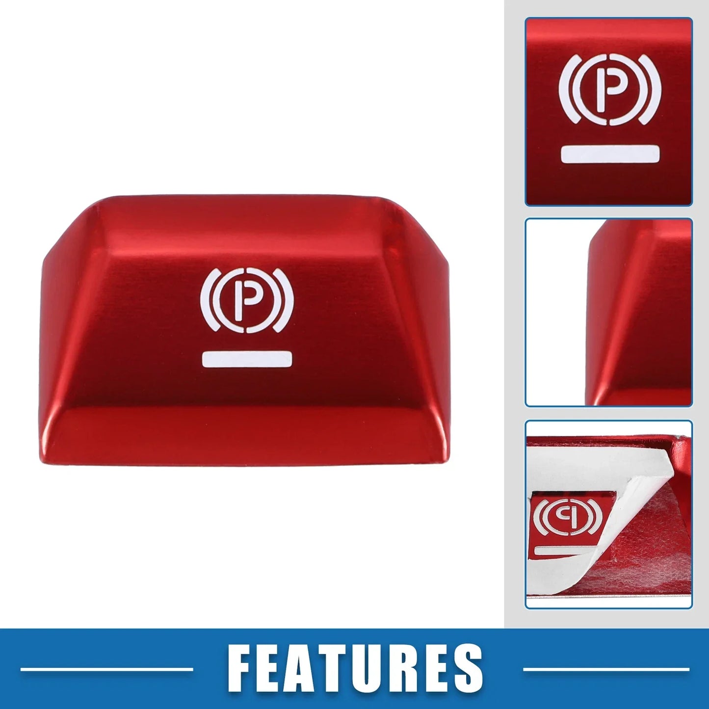 Electronic Handbrake Button Cover for Porsche Panamera (2017-2022) Red