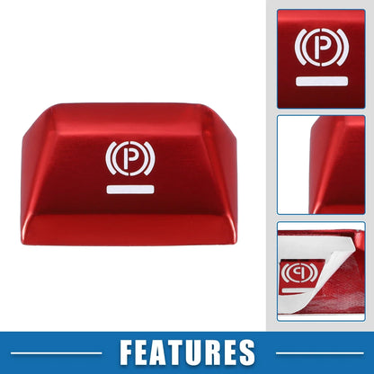 Electronic Handbrake Button Cover for Porsche Panamera (2017-2022) Red