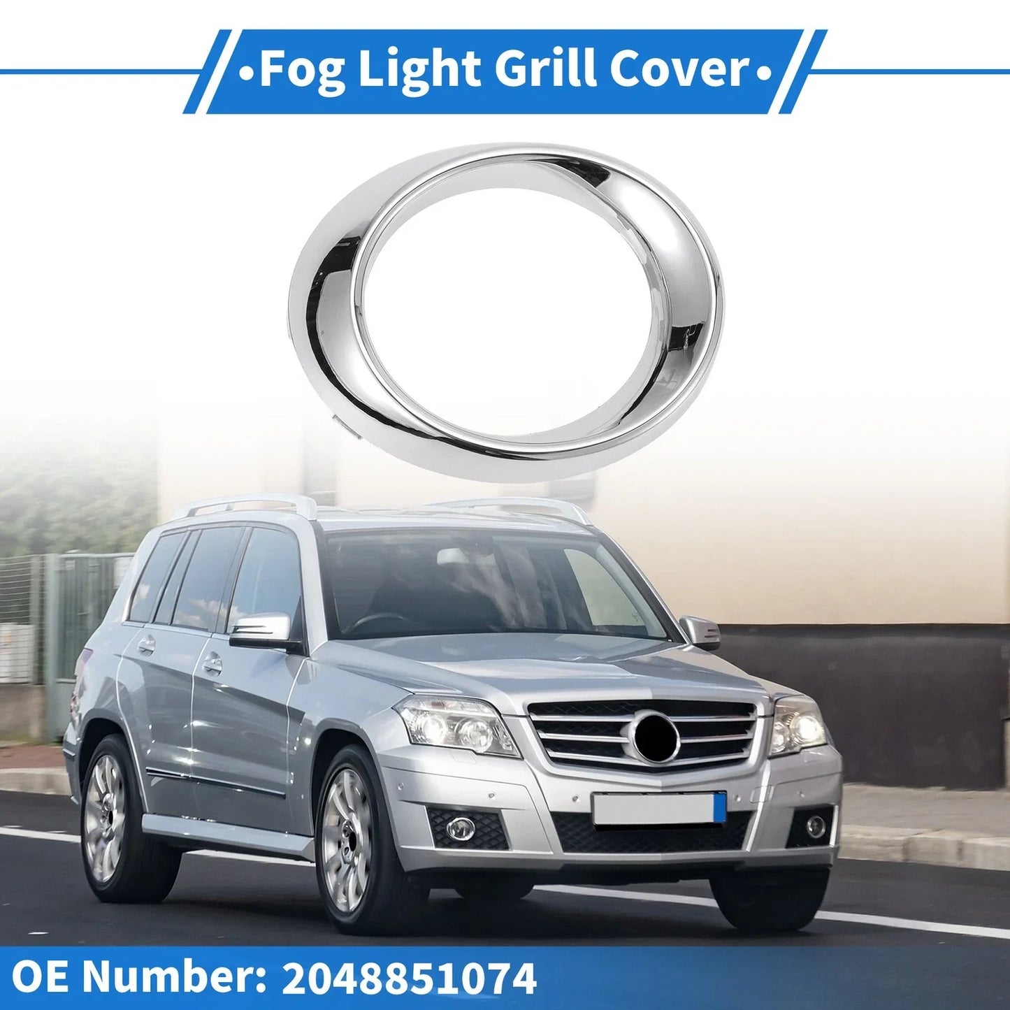 Front Right Fog Light Grill for Mercedes-Benz GLK350 (2010-2012)