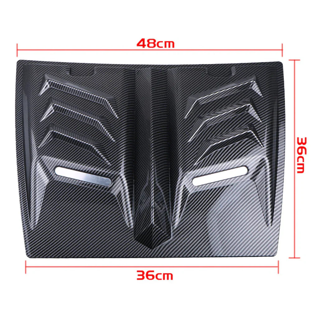 Carbon Fiber Look Hood Vent Scoop Cover