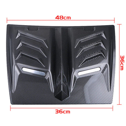 Carbon Fiber Look Hood Vent Scoop Cover