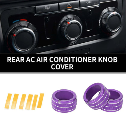Rear AC Heat Temp Climate Switch Knob Cover for Dodge Durango (2011-2020) - 3 x Pcs