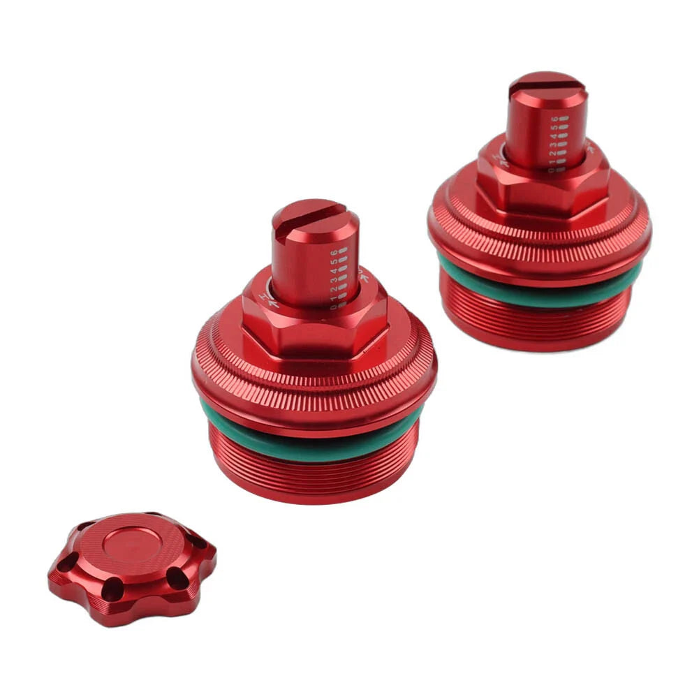 Red Adjuster Fork Bolt Cap Screw for Yamaha YZF-R3 MT-03 (2019-2023)