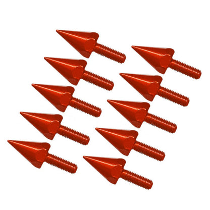 5MM Windshield Spike Bolts for Motorcycle - 10 Pcs Red