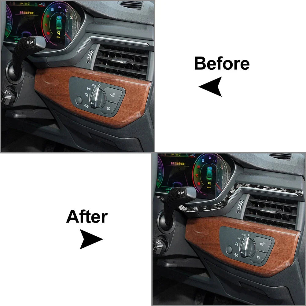 Dashboard Panel Cover Trim Strip for Audi A4 B9 A5 S4 RS4 (2017-2021) 4Pcs
