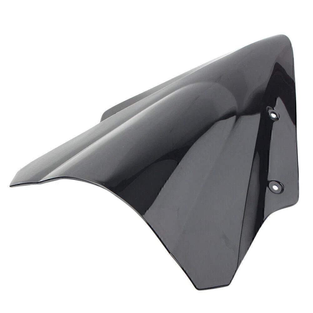 Black Dual Bubble Windscreen for Kawasaki Ninja 650 EX650 ER6F (2017-2019)