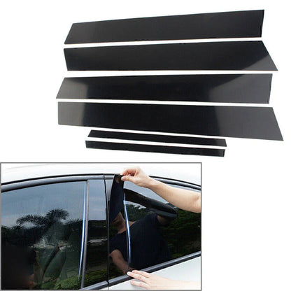 6 Pcs Door Trim Cover Kit Black for Honda Civic (2006-2011)