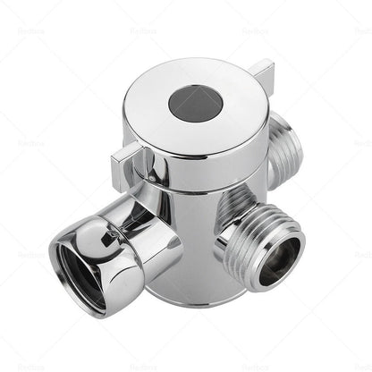 Three Way T-Adapter Valve for Toilet Bidet Shower Diverter 1/2 in