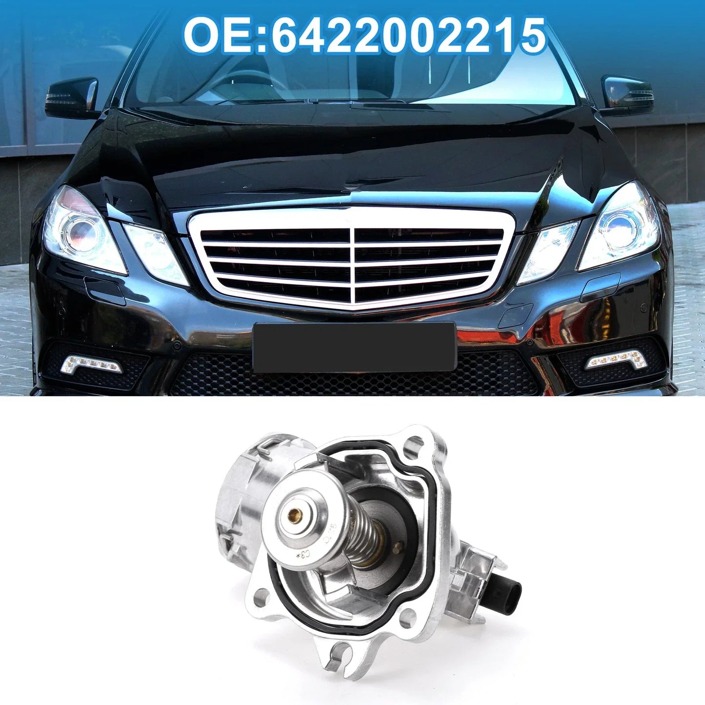 Engine Coolant Thermostat Housing for Mercedes-Benz E320 W211 (2007-2009)