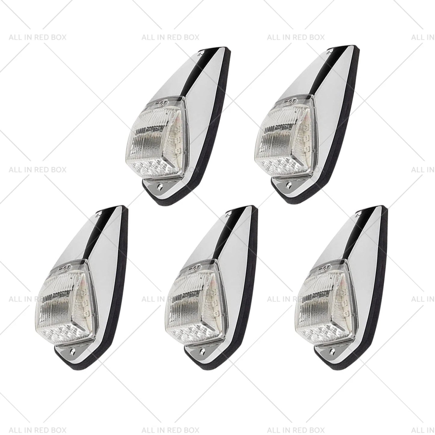 5 x 12V LED Cab Marker Roof Lights for Peterbilt Kenworth