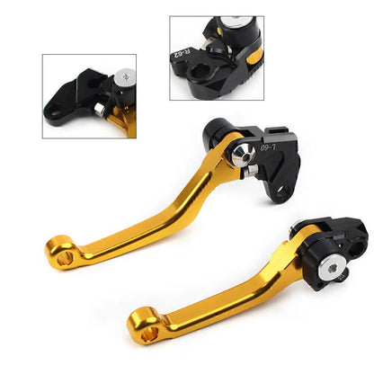 Gold Pivot Brake Clutch Levers  for Suzuki RM125 RM250 RM85