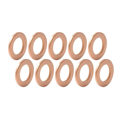 10 x M12 Universal Copper Oil Drain Plug Gasket Seal Ring