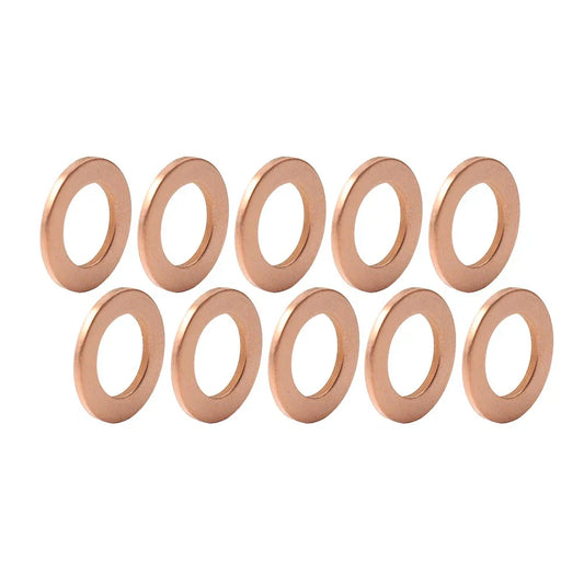 10 x M12 Universal Copper Oil Drain Plug Gasket Seal Ring