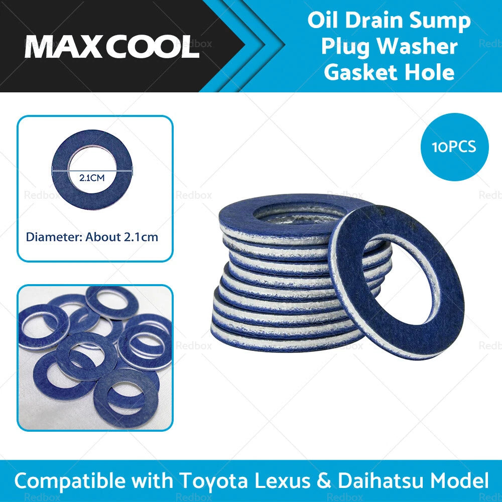10 x Oil Drain Sump Plug Washers for Toyota Lexus Daihatsu