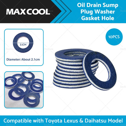 10 x Oil Drain Sump Plug Washers for Toyota Lexus Daihatsu