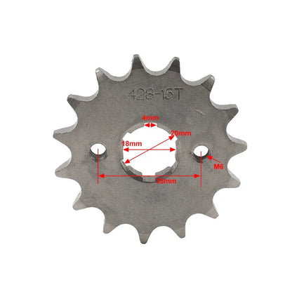20mm 16T Front Sprocket for 125cc ATV Pit Dirt Quad Bike
