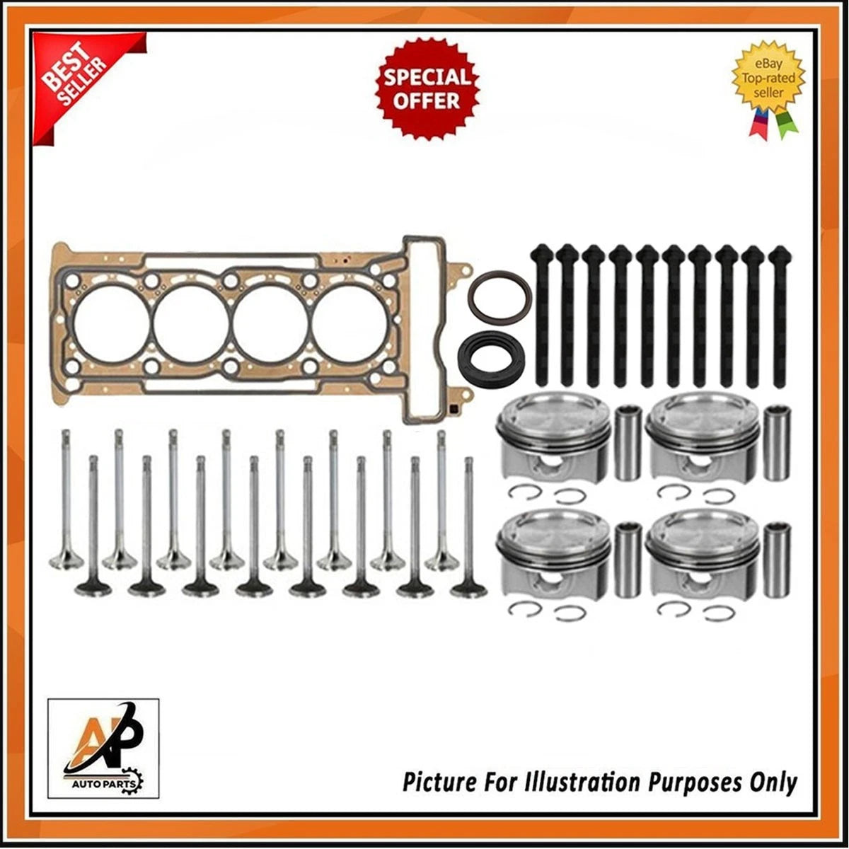 Engine Gasket Replacement Rebuild Kit for Mercedes C Class (M264) (2019–2019)