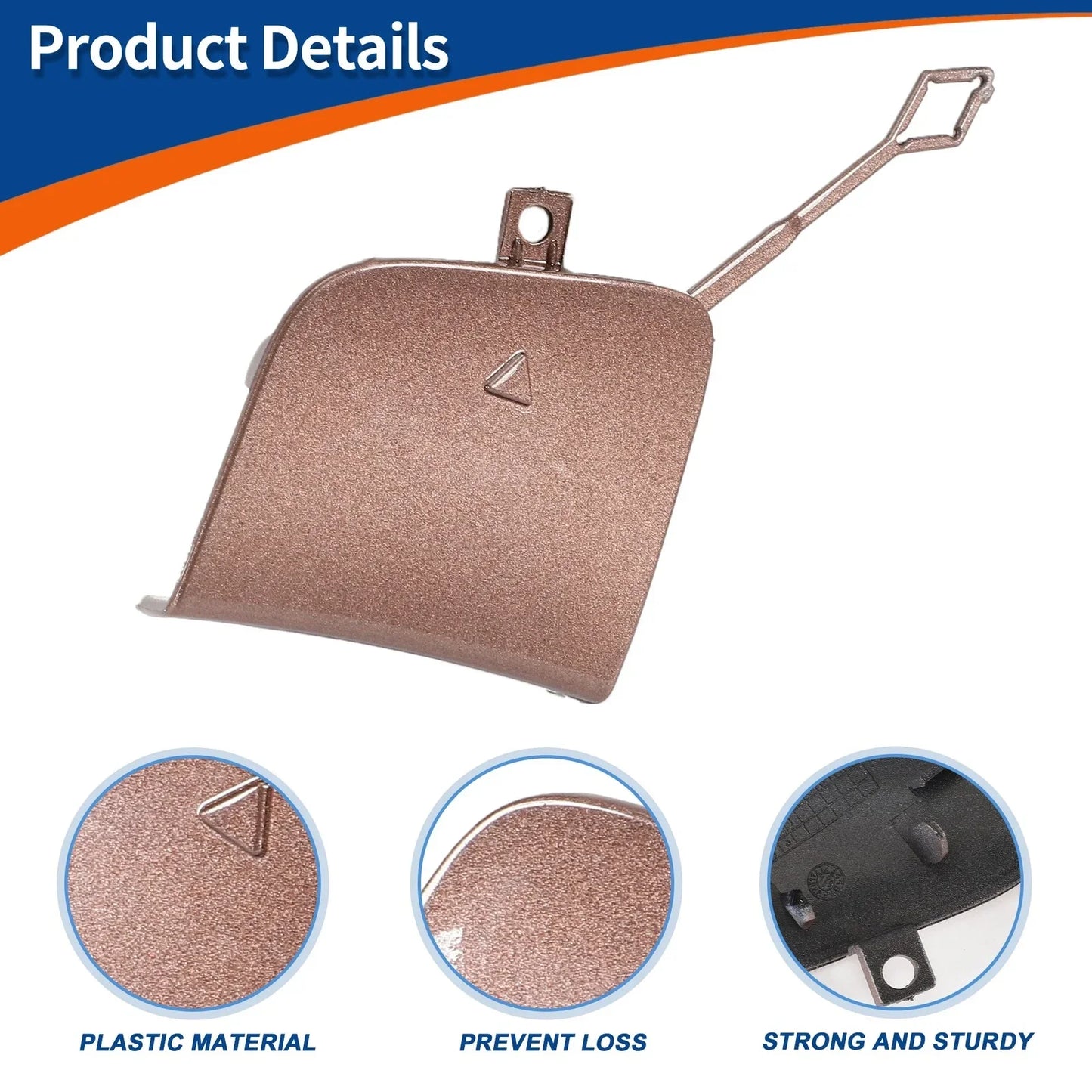 Front Bumper Tow Hook Cover for Mercedes-Benz W177 (2019-2023) - Rose Gold