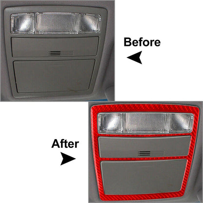 Red Interior Overhead Reading Light Frame Cover for Toyota Camry (2007-2011)