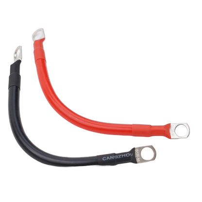 19CM 12v Battery joiner Connector Dc Wire 100 Amp Cable & lugs red & black for Vehicle