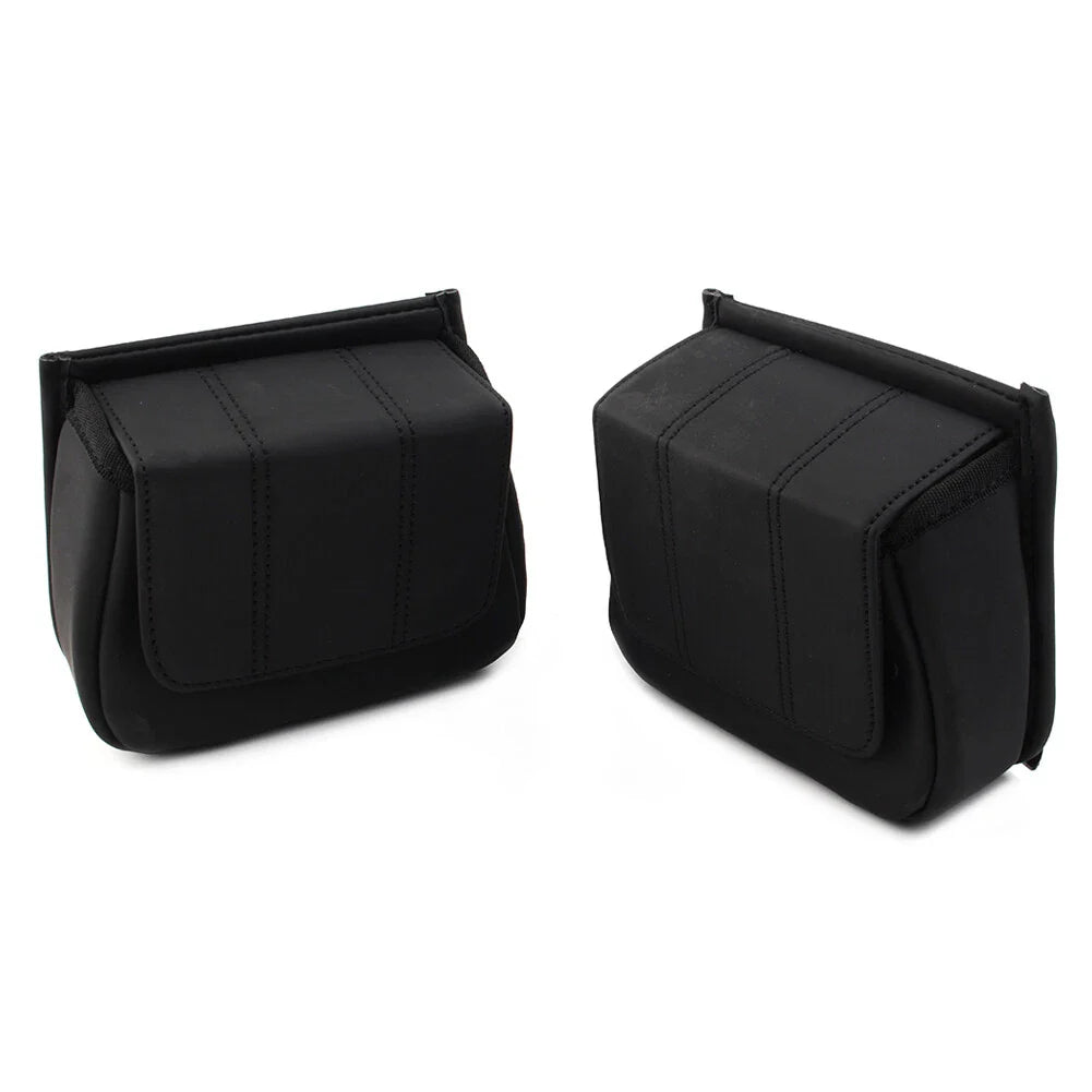 Black Fairing Lower Door Pocket Bags for Harley Touring (1996-2013)