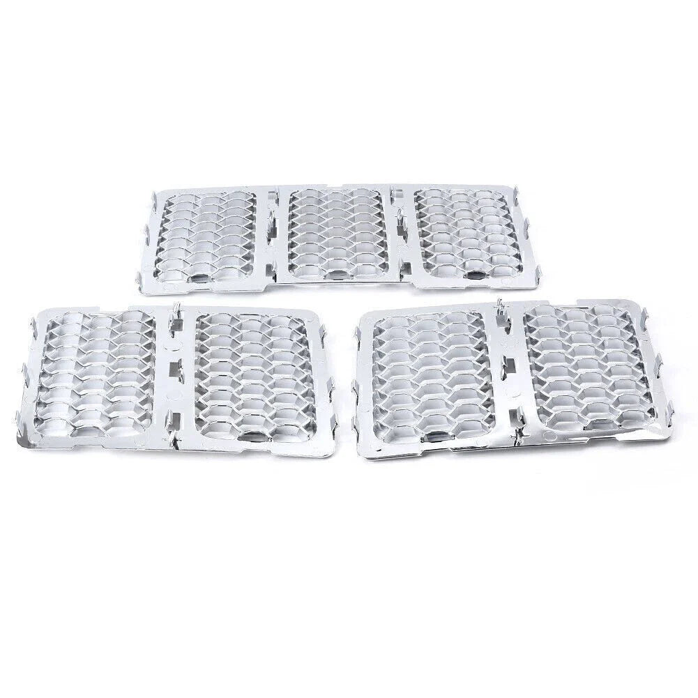 Grille Mesh Insert Trim for 2016-2019 Jeep Grand Cherokee Chrome