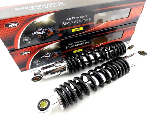 300mm JBS Black/Chrome Shock Absorbers for Yamaha XVS125 Drag Star