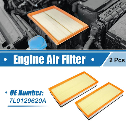2 x Engine Air Filters for Audi Q7, VW Touareg, Porsche Cayenne (2007-2015)