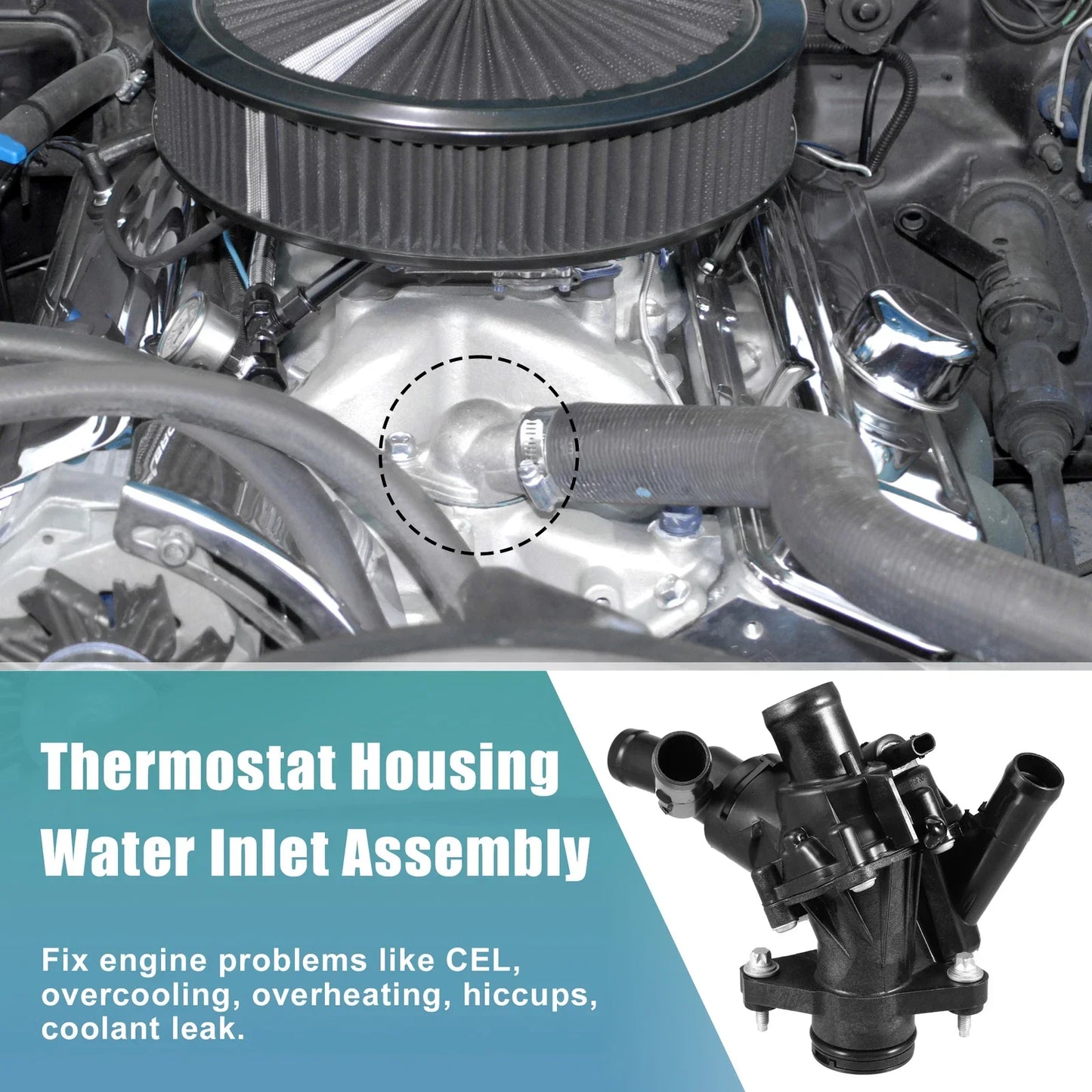 Engine Thermostat Housing Assembly for Mercedes-Benz CLA250 (2014-2019)