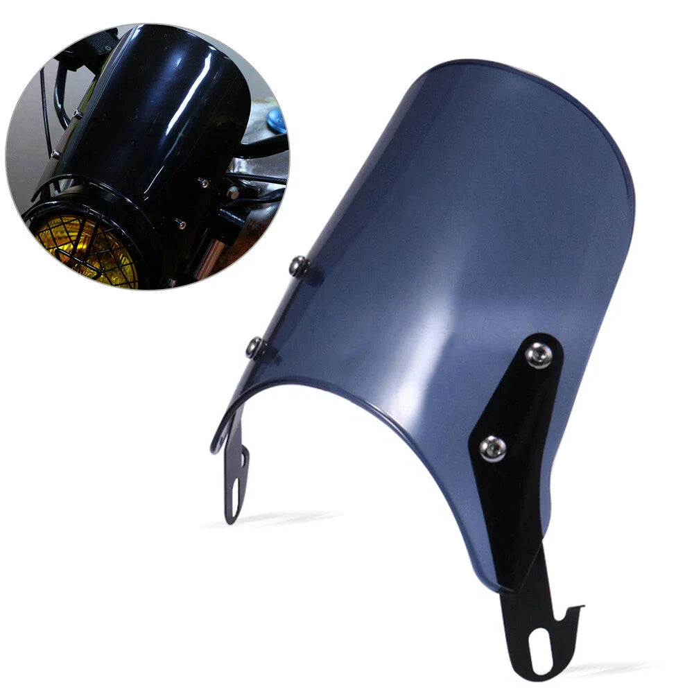 5-7'' Headlight Windshield Fairing Smoke for Suzuki Yamaha