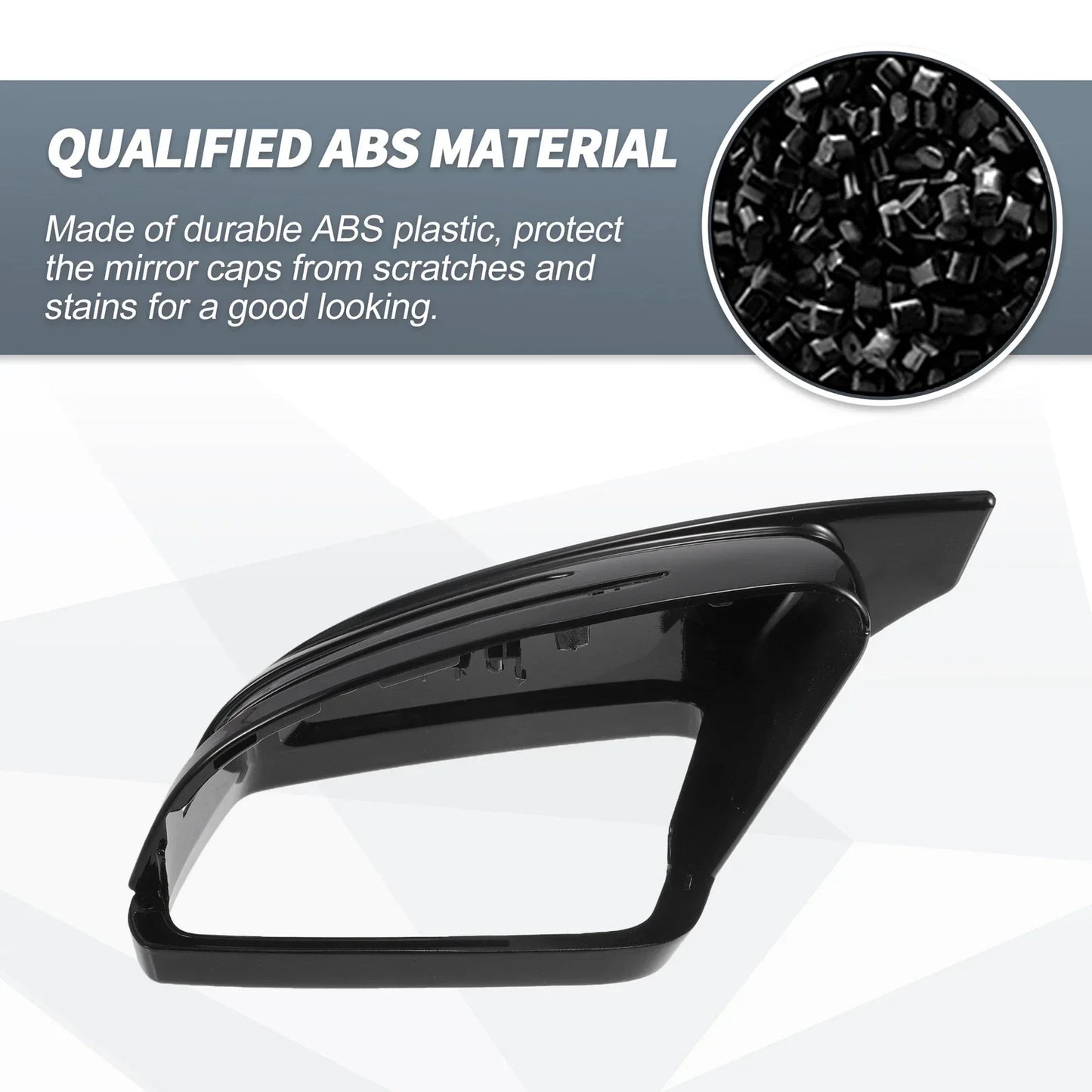 Gloss Black Rearview Mirror Cover Cap for Mercedes-Benz W176 W246 C117