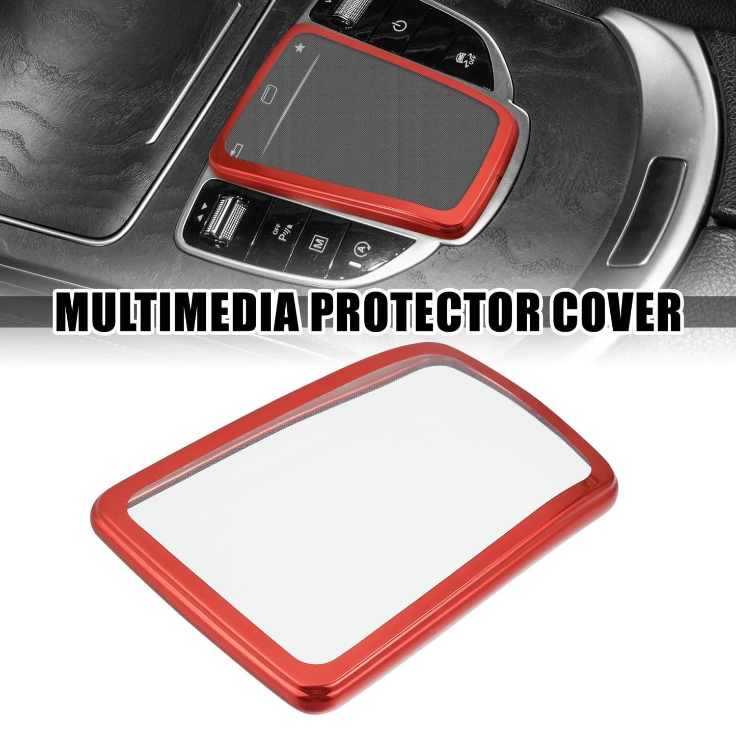 TPU Multimedia Protector Cover for Mercedes-Benz GLC 2016-2019 Red