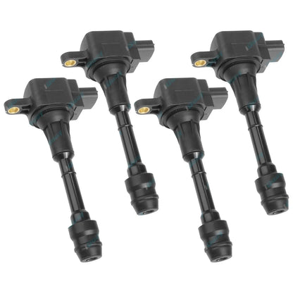 Set of 4 Ignition Coils for Nissan X-Trail T30 4cyl 2.5L QR25DE 2001~2007