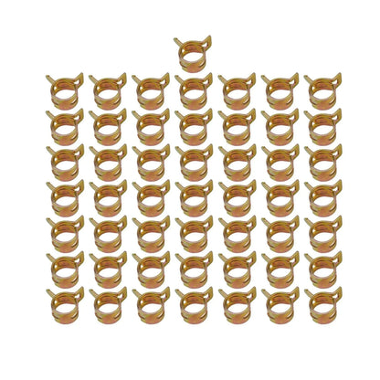 Fuel Hose Pinch Spring Clip Clamp 50Pcs 3/8 10mm for All Vehicles