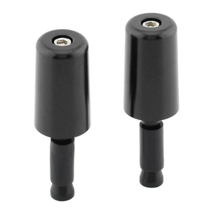 Black Handlebar Hand Grips & End Caps for Universal Motorcycle