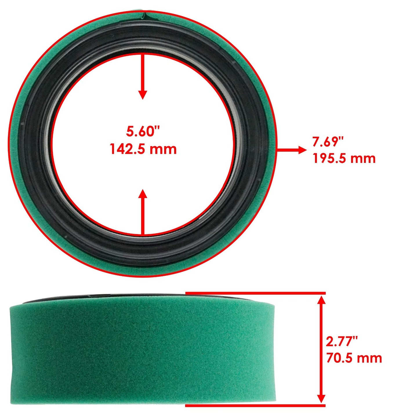 Air Oil Fuel Filter Set Replacement for John Deere F620 (2011–2015)
