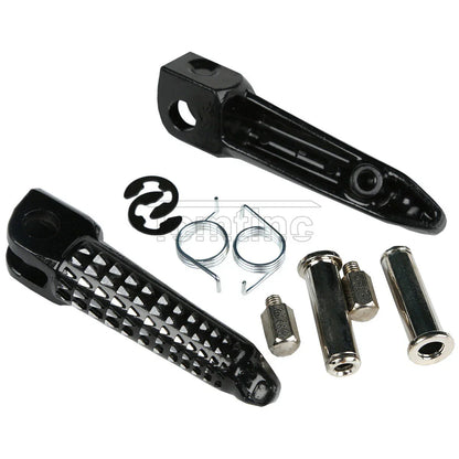 Black Front Footrests Pegs for Kawasaki Ninja 650R Z1000 (2006-2013)