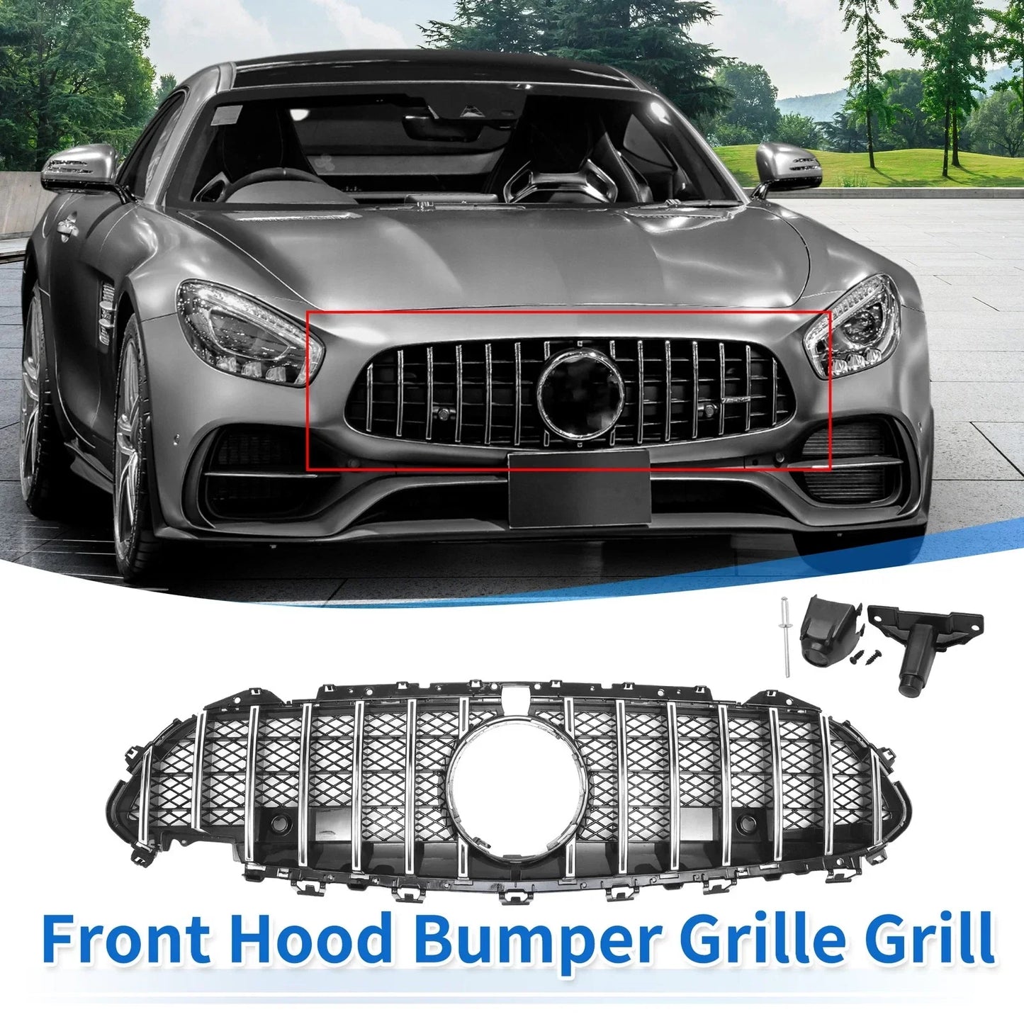 Front Upper Bumper Grille for Mercedes-Benz CLS450 2019 (2019)
