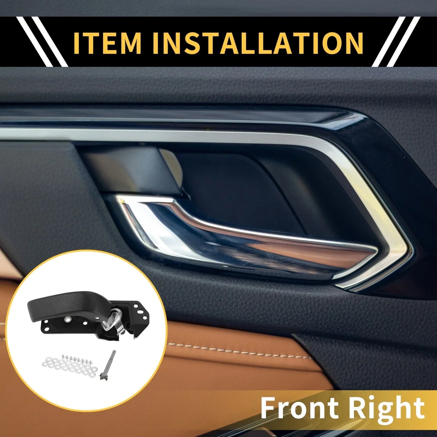 Front Right Interior Door Handle for Chevrolet Silverado 2500 HD (2007-2014)