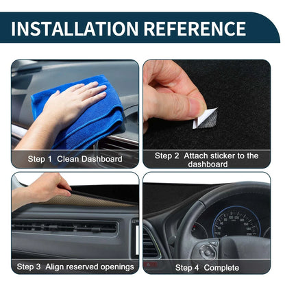 Dashboard Cover Mat for Honda FREED GB5/6/7/8 (2016-2024) Black Protector Pad