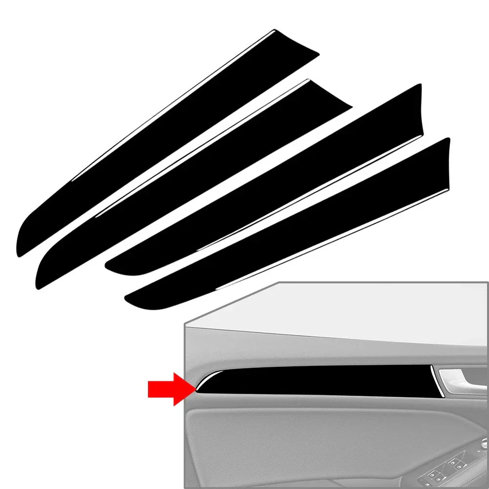 Interior Door Panel Trim for Audi Q5 SQ5 2010-2018 Piano Black