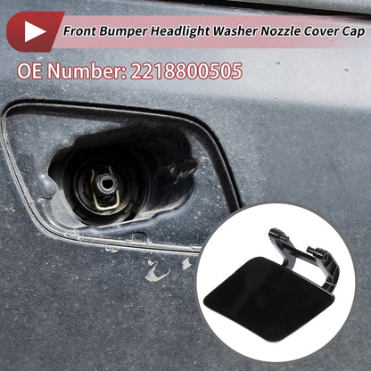 Front Left Bumper Headlight Washer Nozzle Cover for Mercedes-Benz