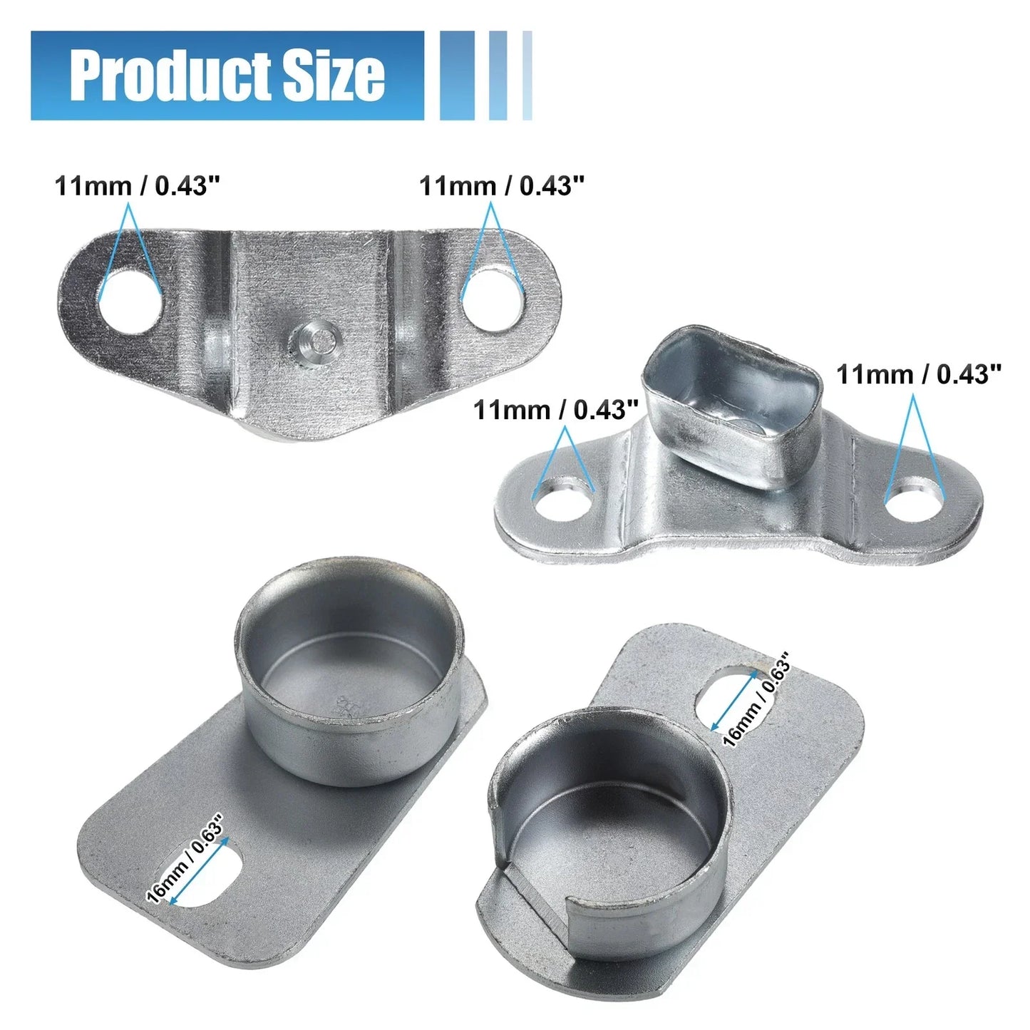 Tailgate Hinge Kit 1 Set for GMC C1500 Pickup (1988-1999)