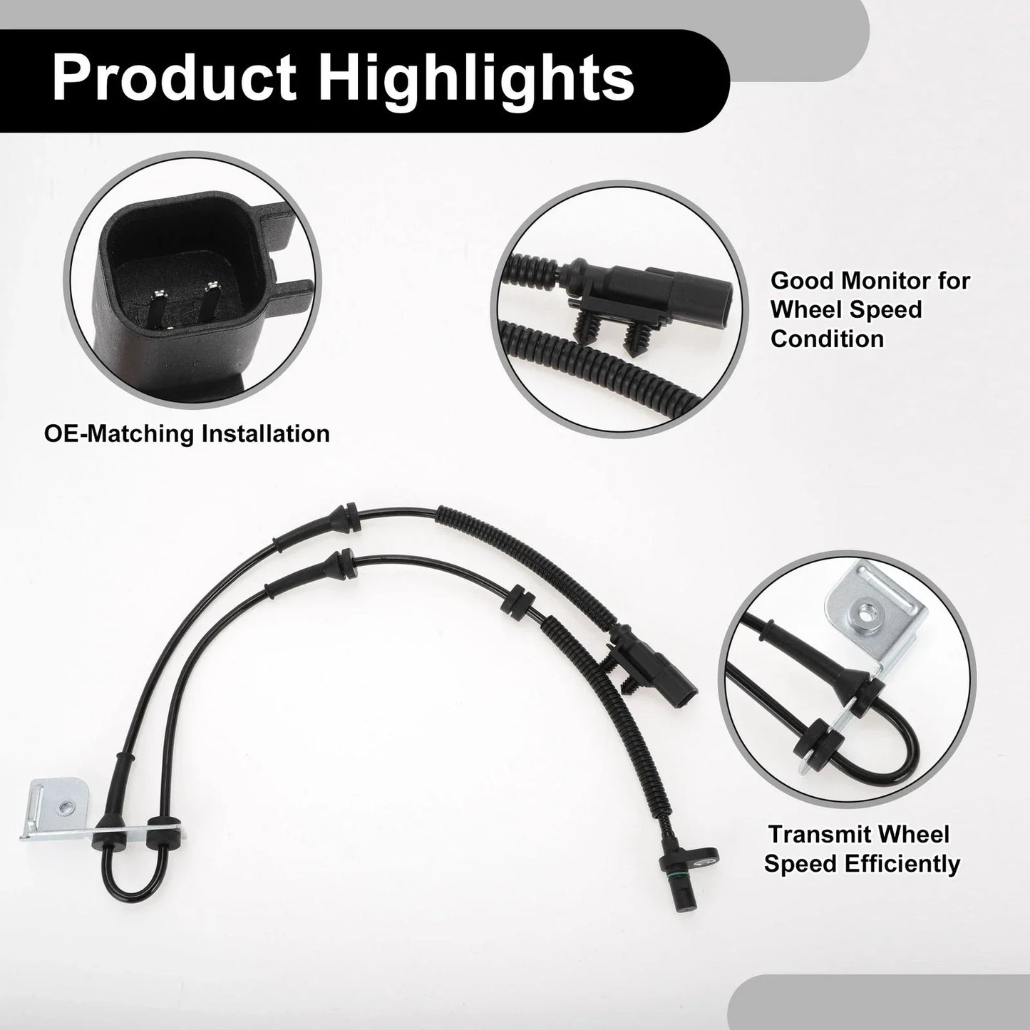 ABS Wheel Speed Sensor for Dodge Grand Caravan (2012-2020) 1 x Front Sensor