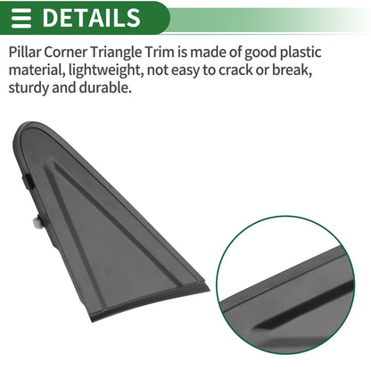 Front Left Side Door Pillar Window Trim for Honda Civic (2012-2015)