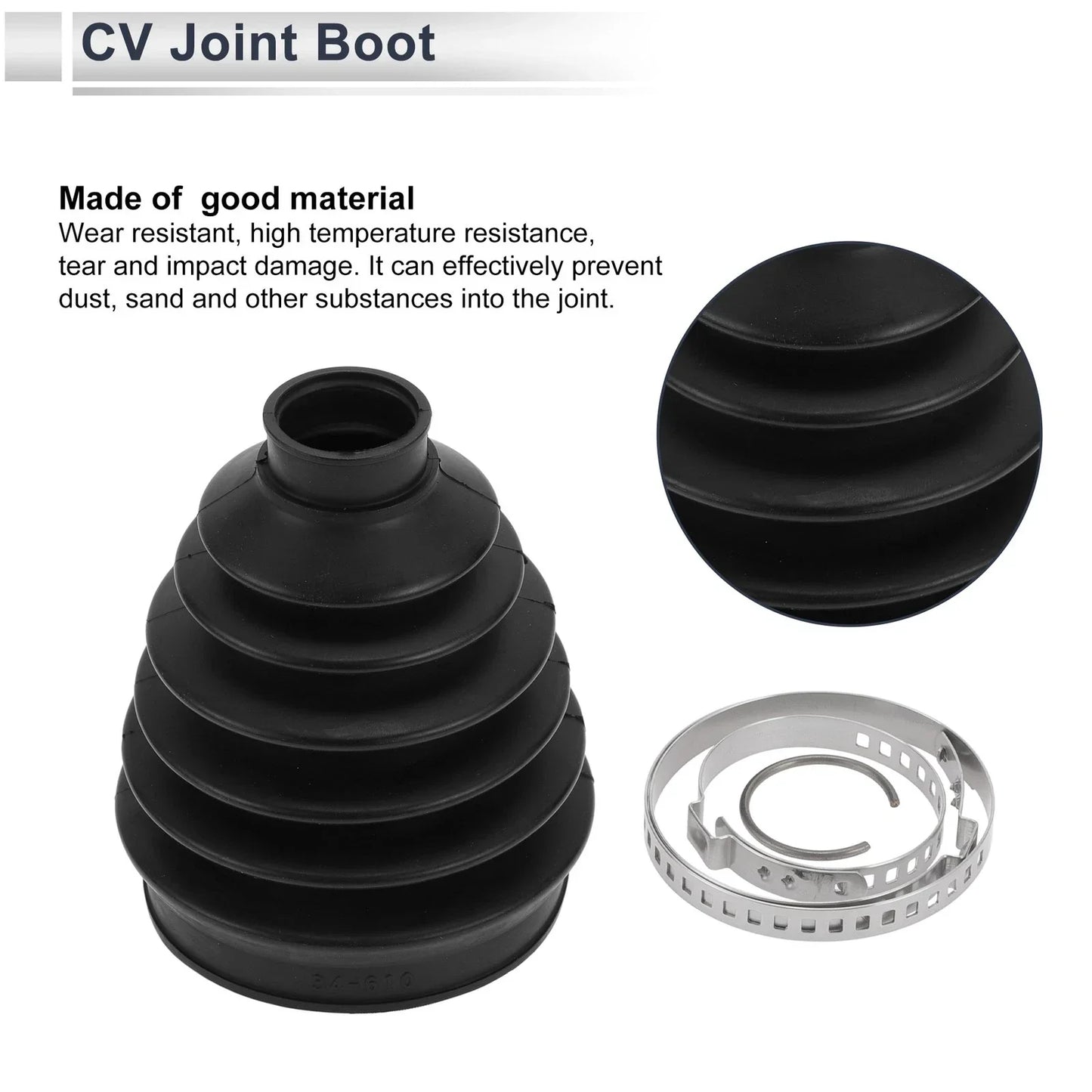 Outer CV Joint Boot Kit with Clamps for Mercedes-Benz GL350 (2013-2016)