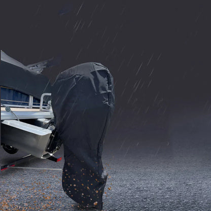 Black Full Cover Waterproof Outboard Motor Engine Protector for 60HP-100HP
